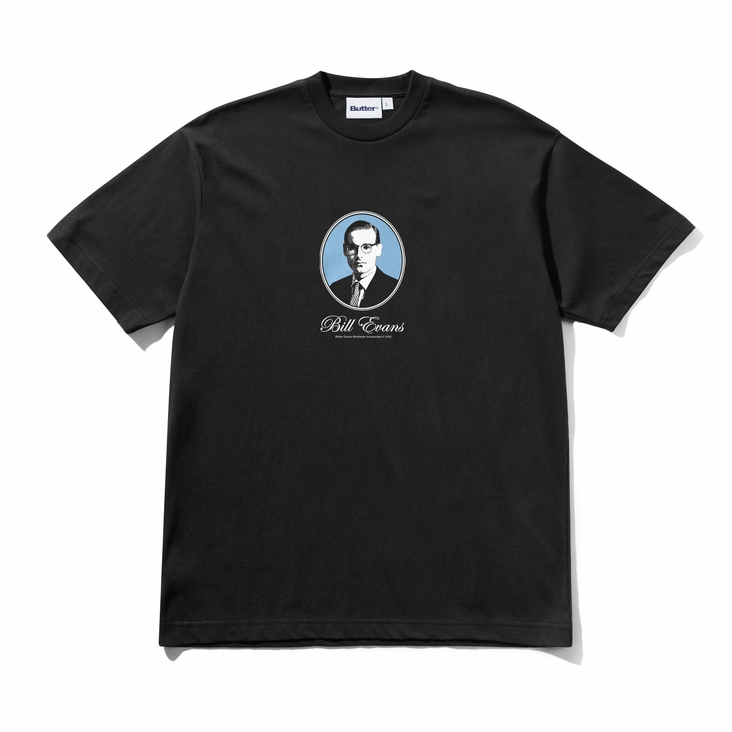 Butter Goods Crystal Notes Tee 'Black' Feminine Fit Striped modernity