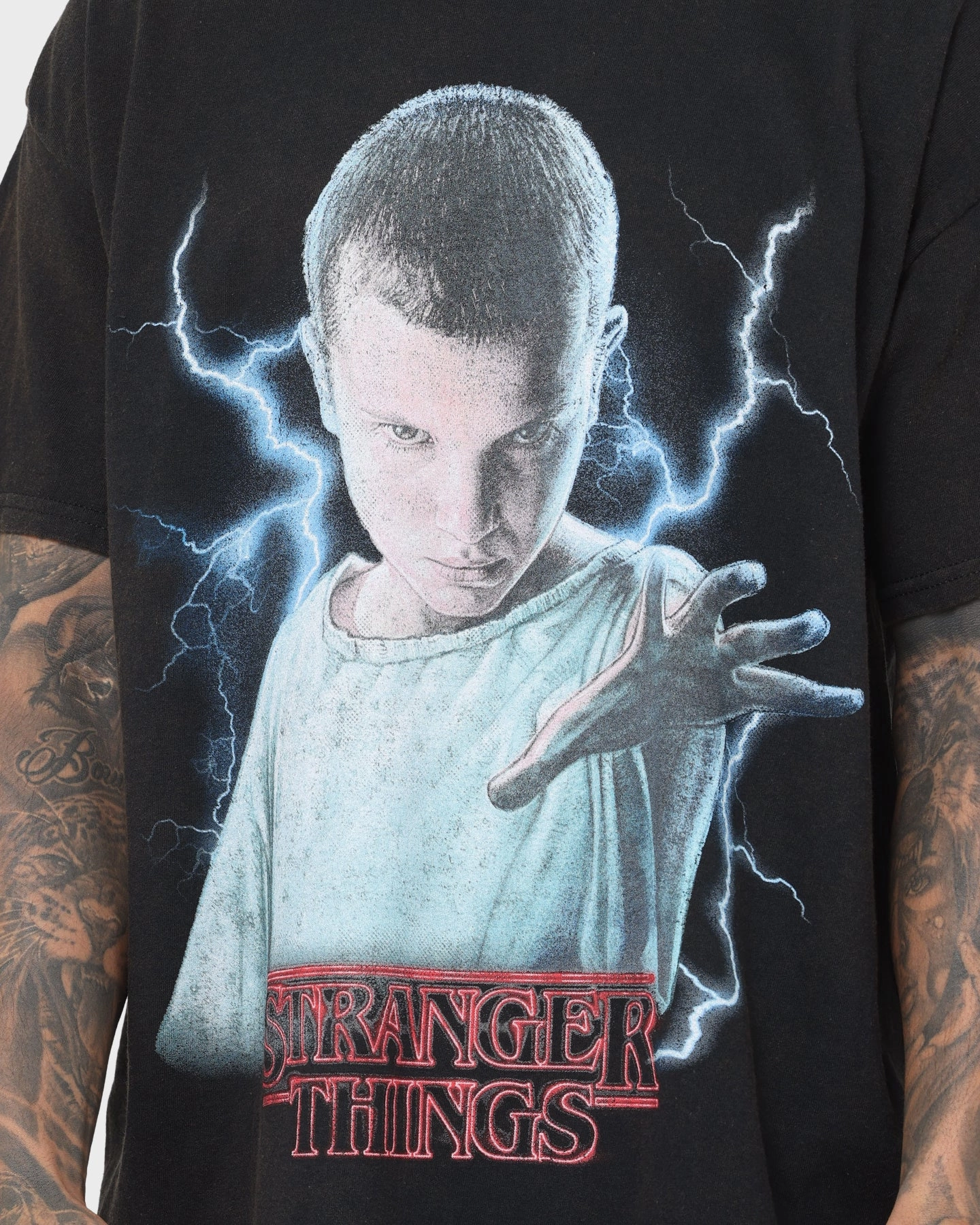 Affordable accessibility On-the-Go Fashion Goat Crew X Stranger Things Eleven Premium Vintage T-Shirt Black Wash