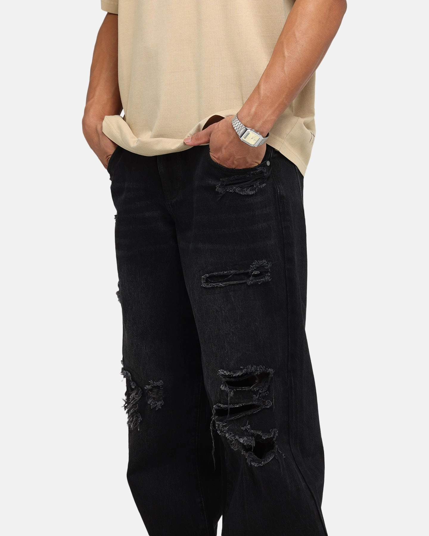 Home Comfort Party Look Modern Minimalist Saint Morta Amplus Rampage Jeans Rampage Black