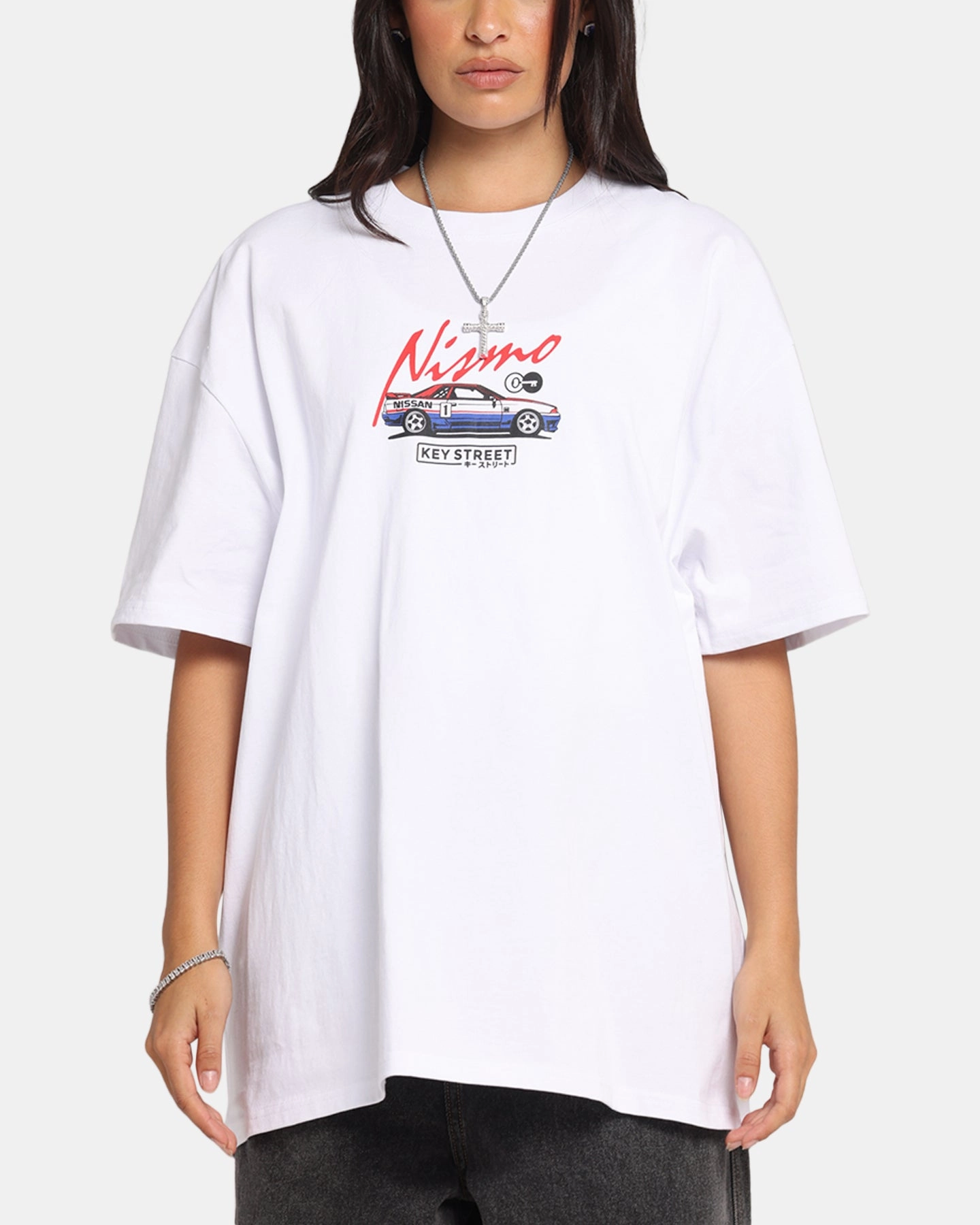 Key Street Bathurst Pits T-Shirt White Cozy Wearable Summer Favorite
