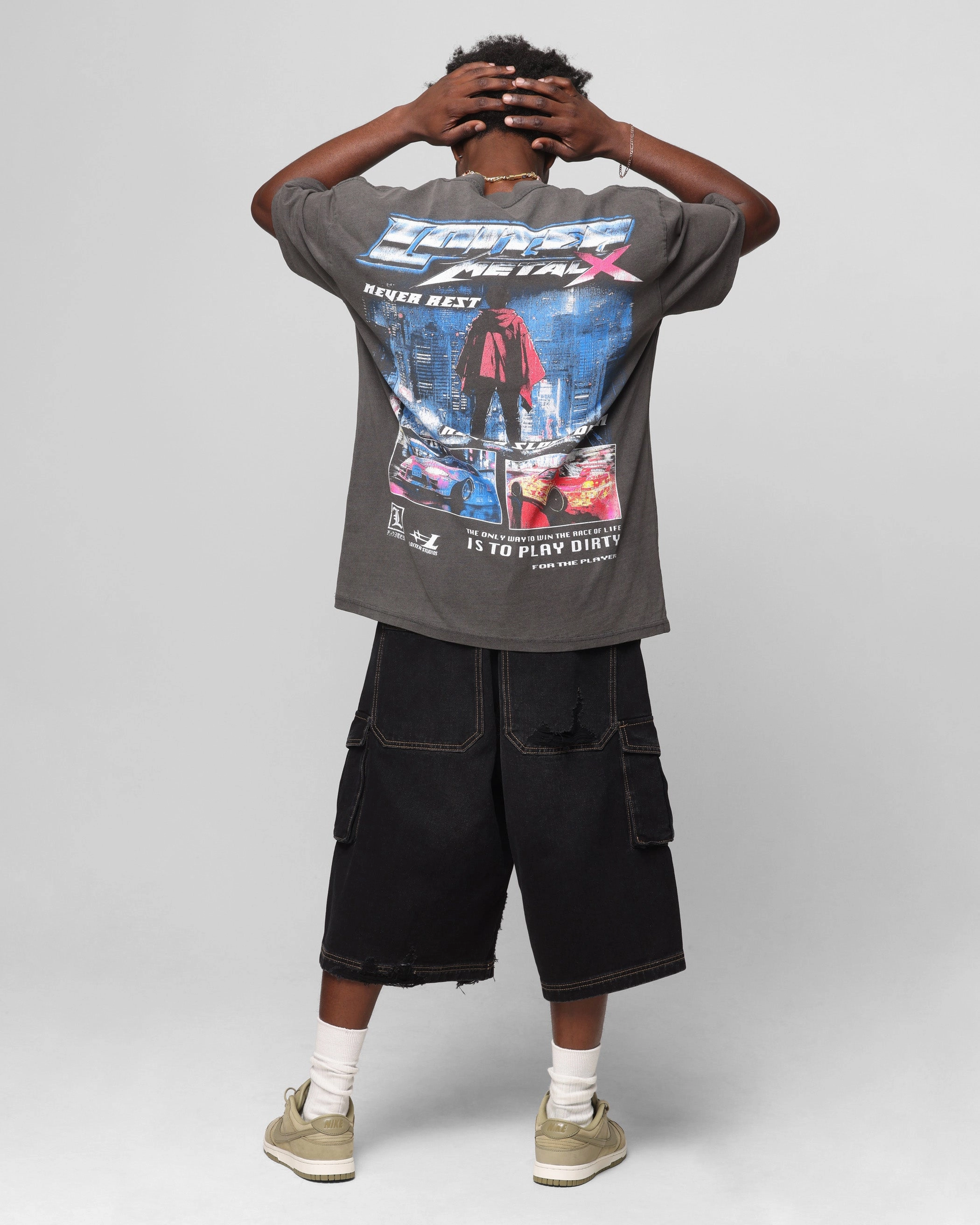 Loiter Speed Vintage T-Shirt Black Wash Loose fitting comfort