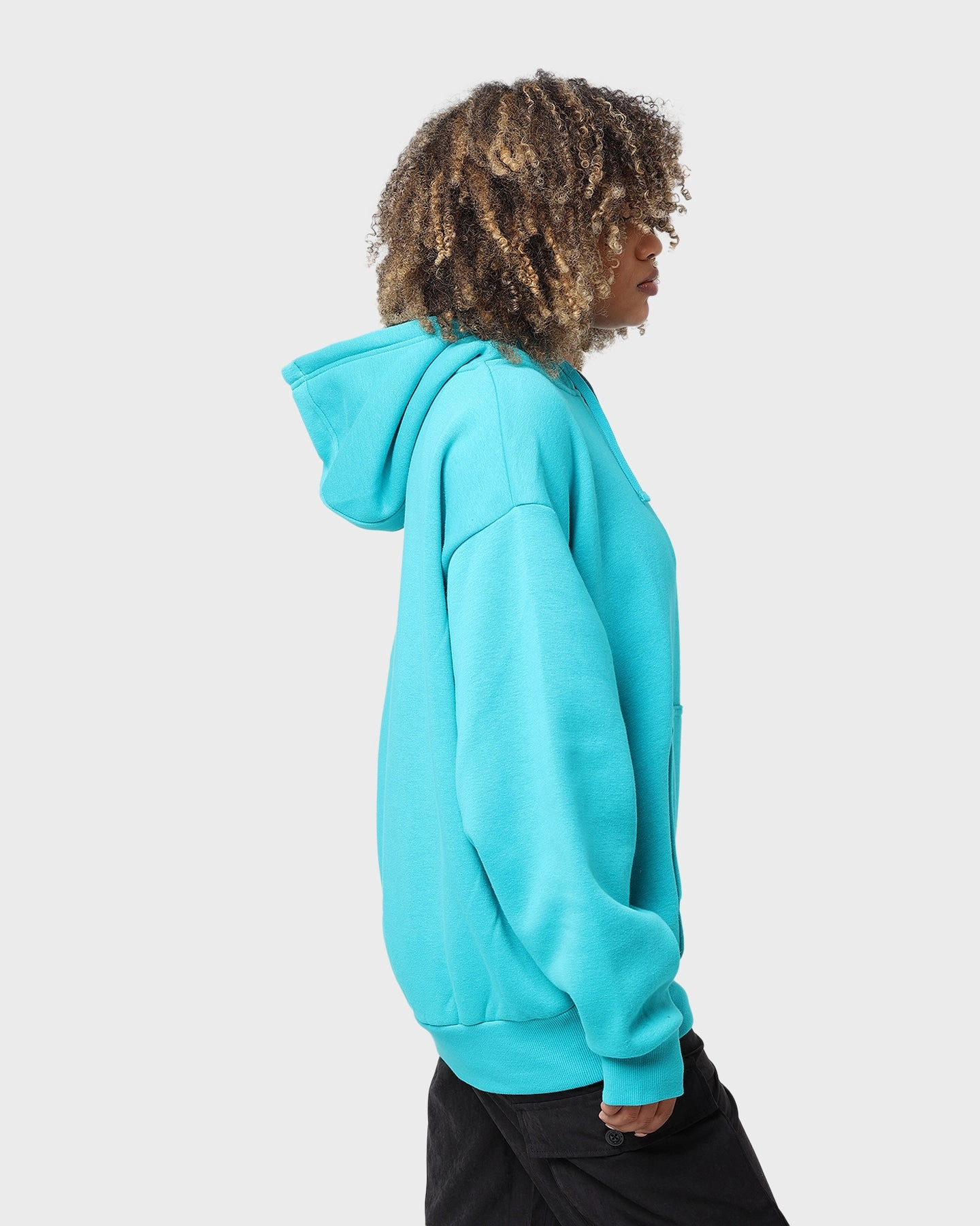 Meditation Odor Control Fabric New Era Miami Dolphins Quarter Zip Hoodie Teal