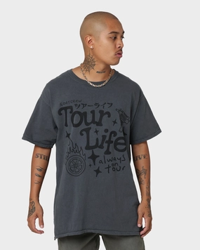 Goat Crew Tourlife T-Shirt Off Black Chill Comfort FunctionalPockets