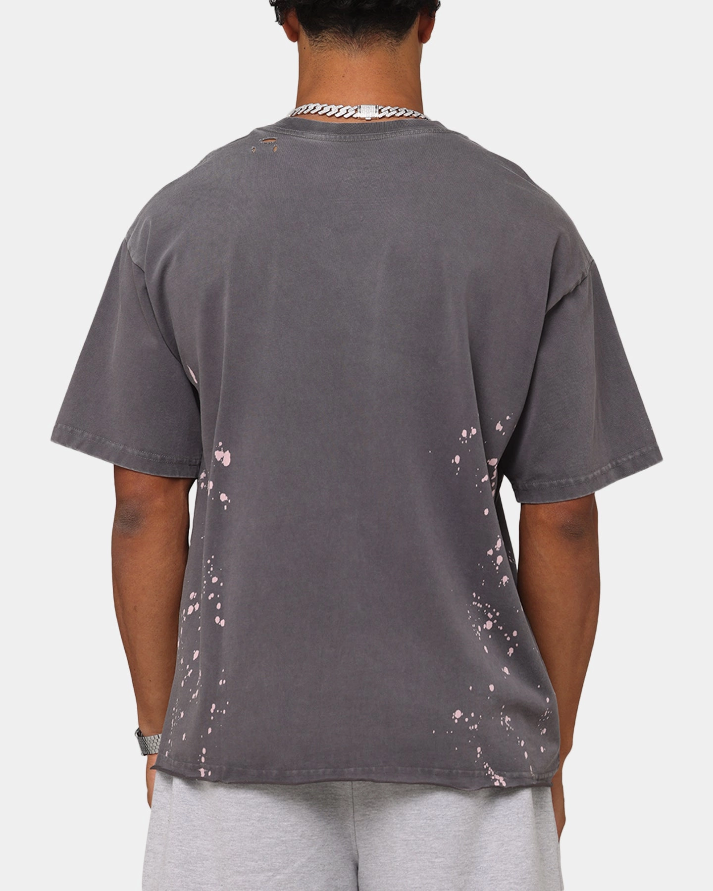 Raw Edge Hem High Quality Bon Jovi Forever T-Shirt Washed Black