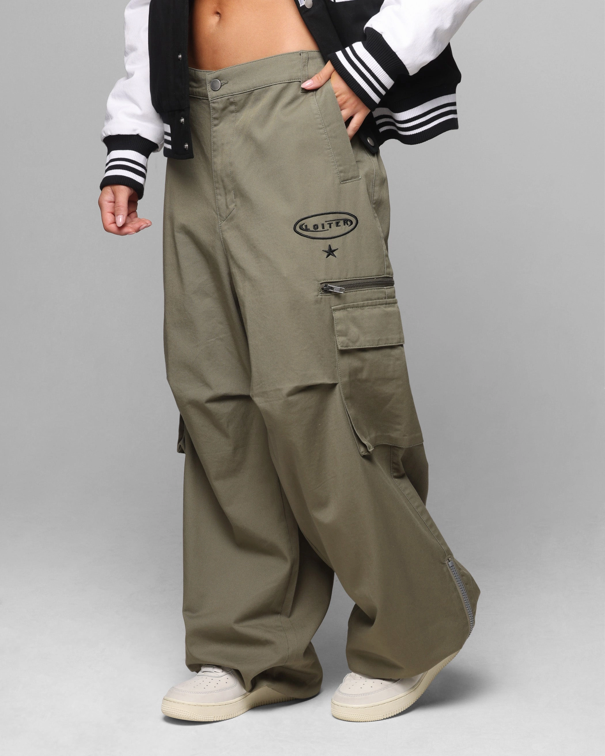 Daily Motion Non Bulk Loiter Shadow Cargo Pants Khaki
