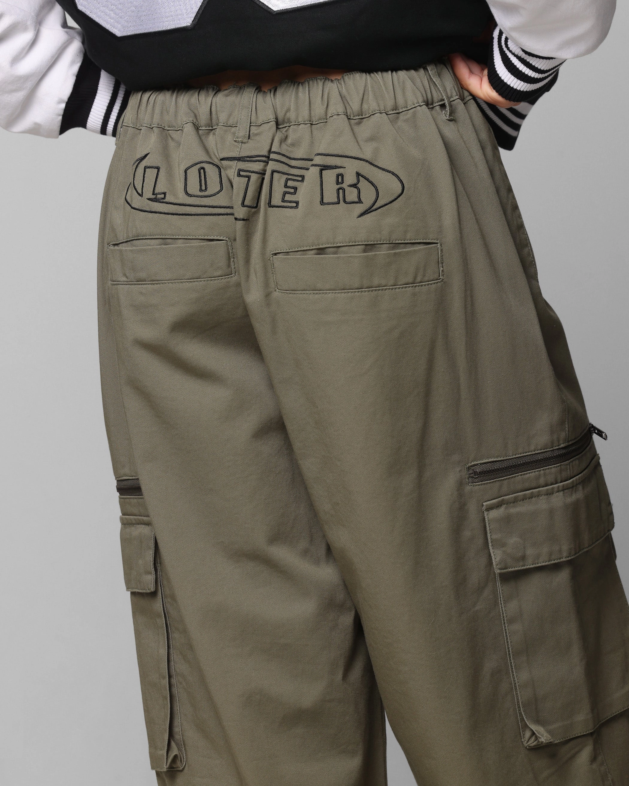 Loiter Shadow Cargo Pants Khaki FlexibleStretchWeave Soft Feel