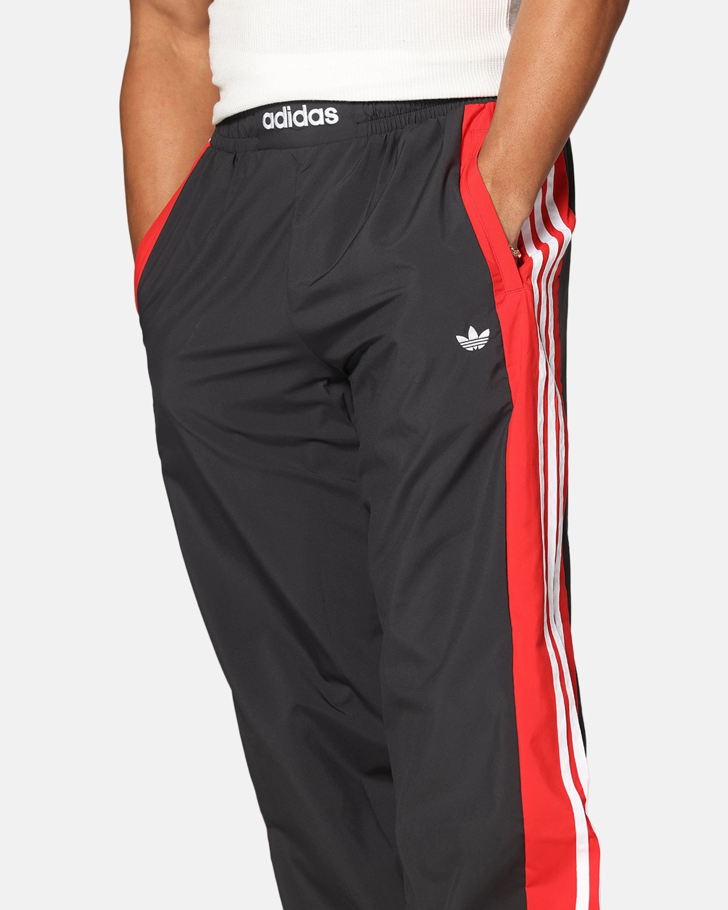 Adidas Originals Warm Up Track Pants Better Scarlet Organic Cotton