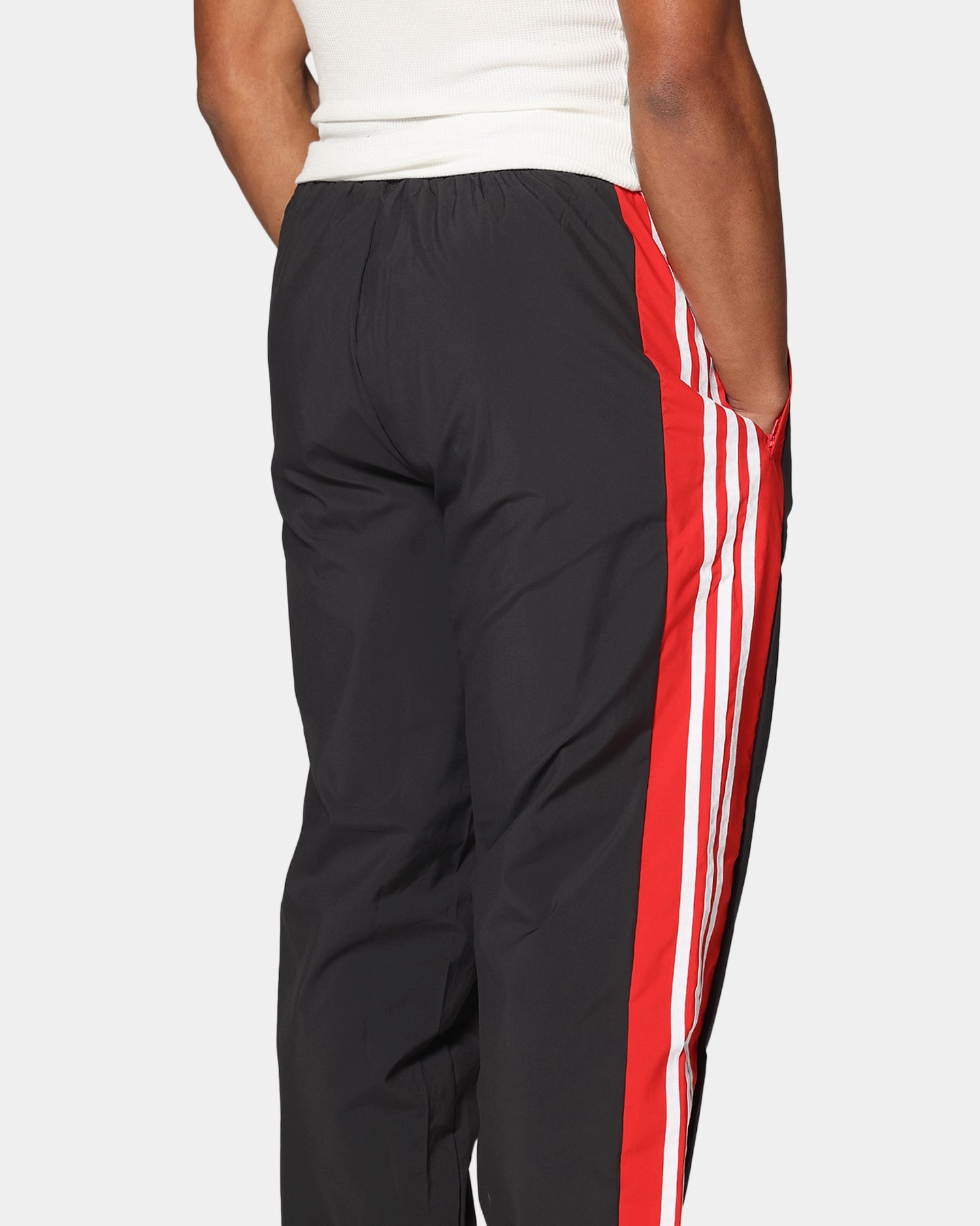 Adidas Originals Warm Up Track Pants Better Scarlet Flexible Knee Articulation