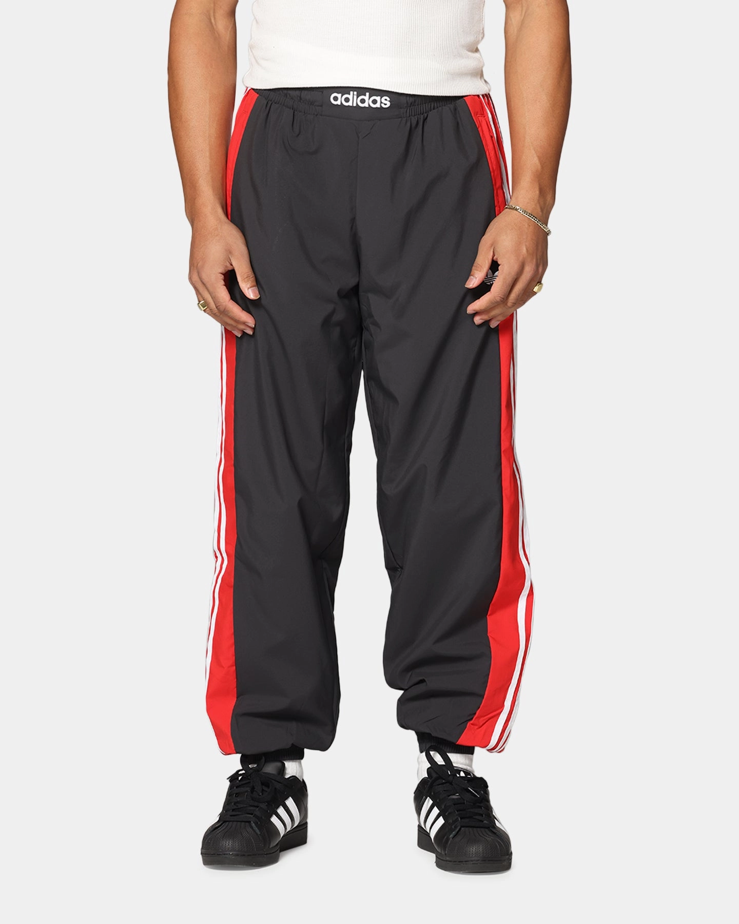 Adidas Originals Warm Up Track Pants Better Scarlet Thermal Lining TailoredSilhouette