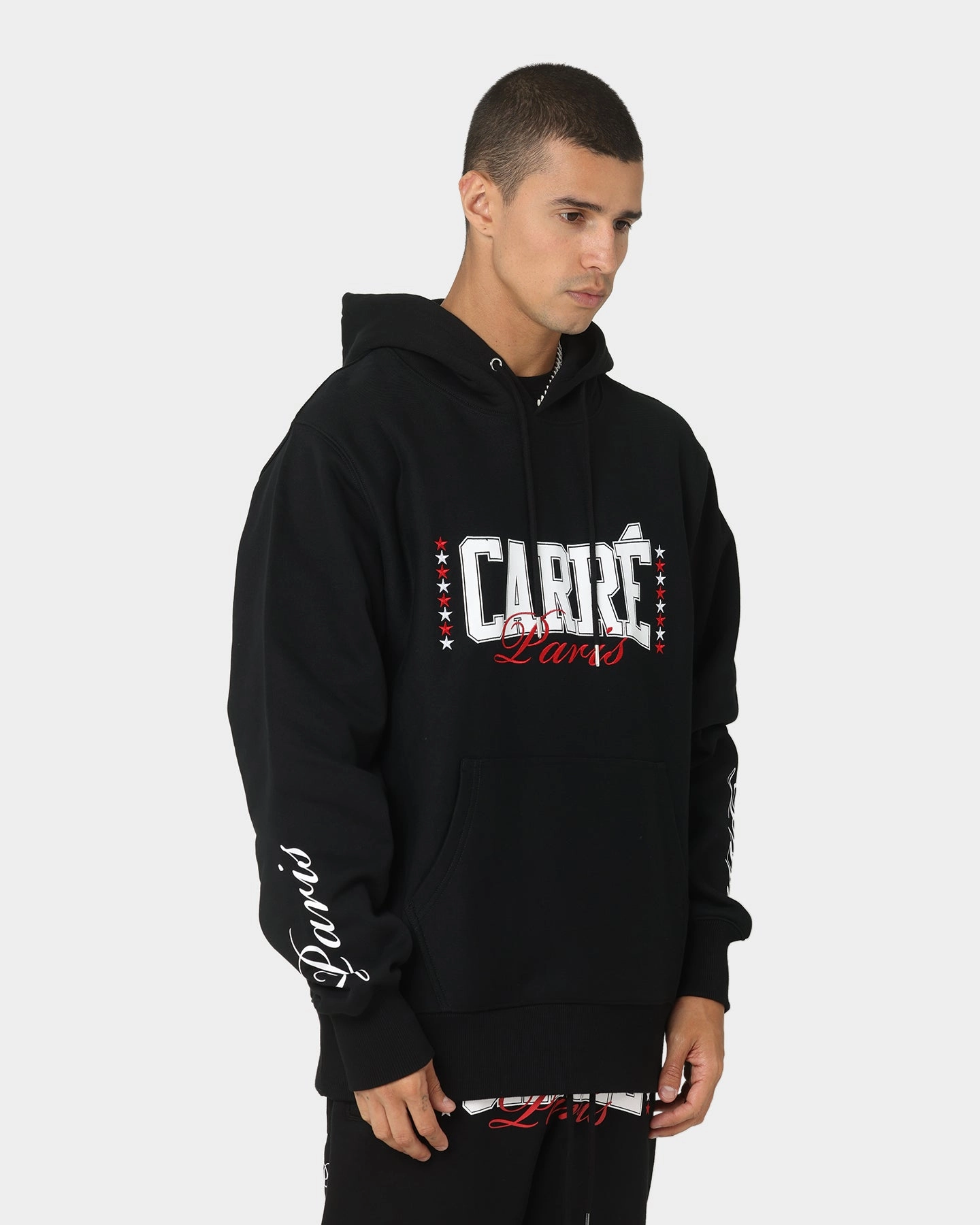 Authorize Modern Fit Carre Heavyweight CLS Hoodie Black
