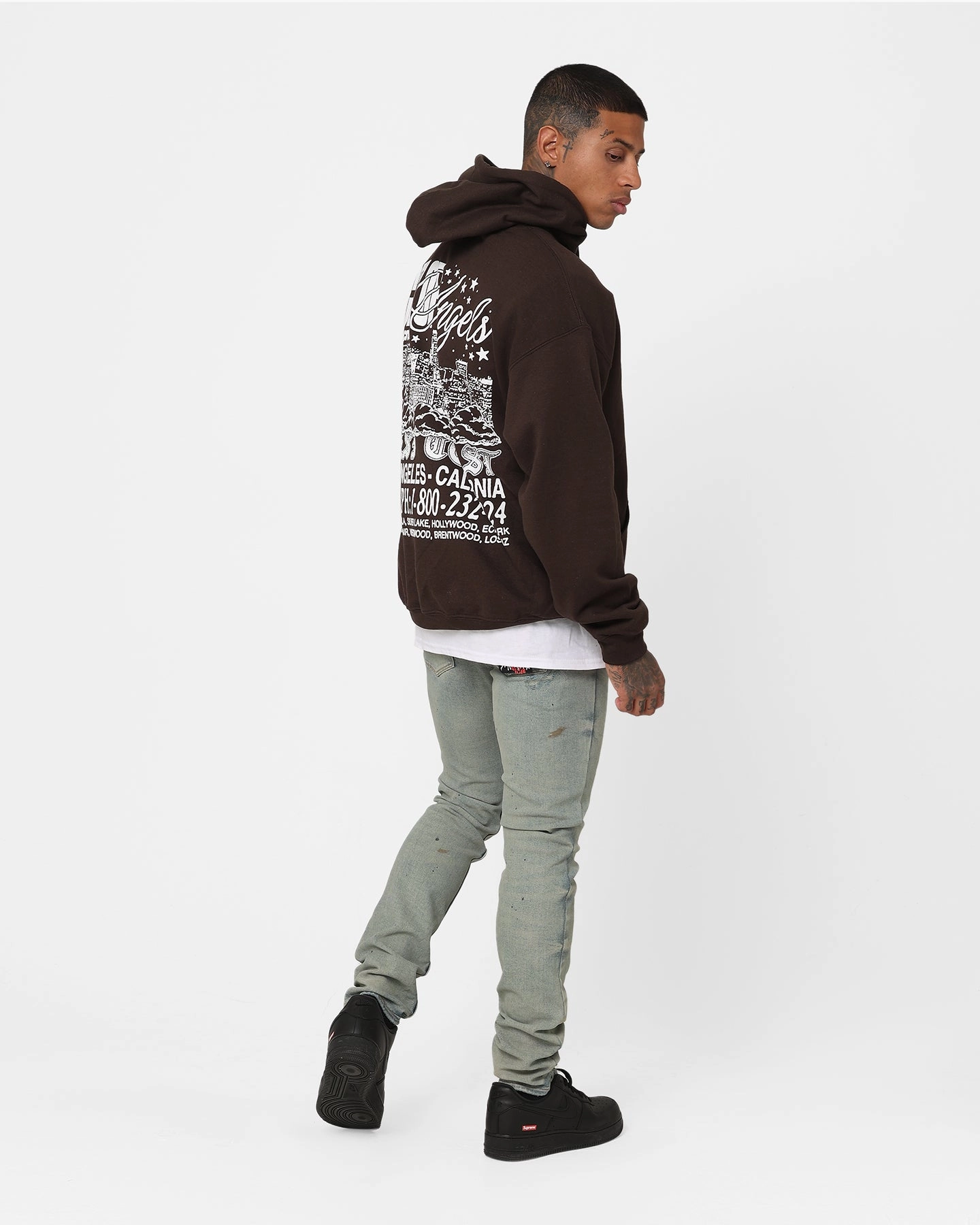 Goat Crew The City Of Angels Hoodie Brown Minimize