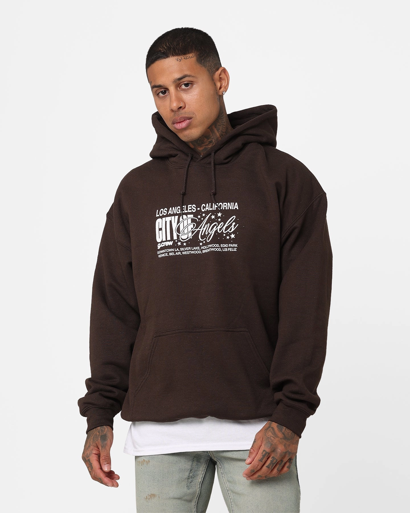 Goat Crew The City Of Angels Hoodie Brown Easter long sleeved