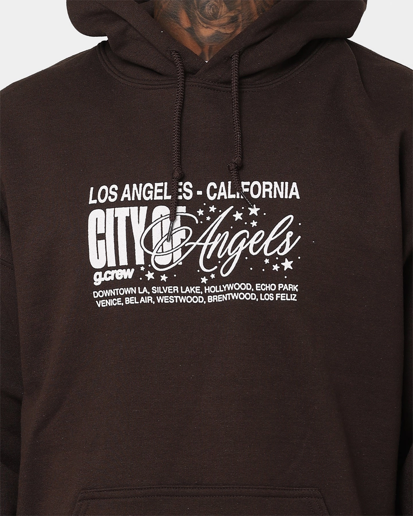 Goat Crew The City Of Angels Hoodie Brown Endure Layer Comfort