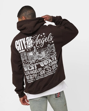 Goat Crew The City Of Angels Hoodie Brown Leather Mindfulness