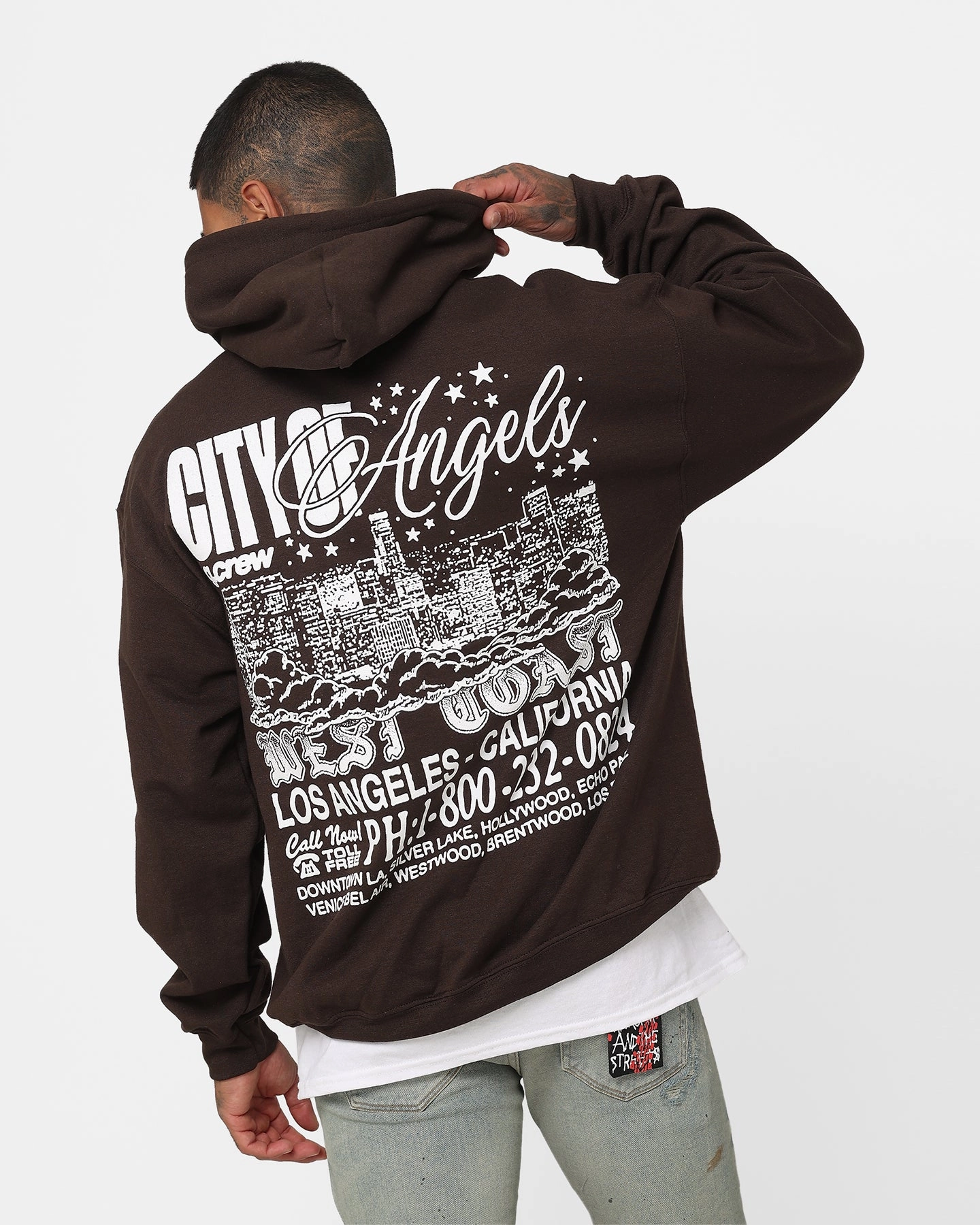 Goat Crew The City Of Angels Hoodie Brown Leather Mindfulness