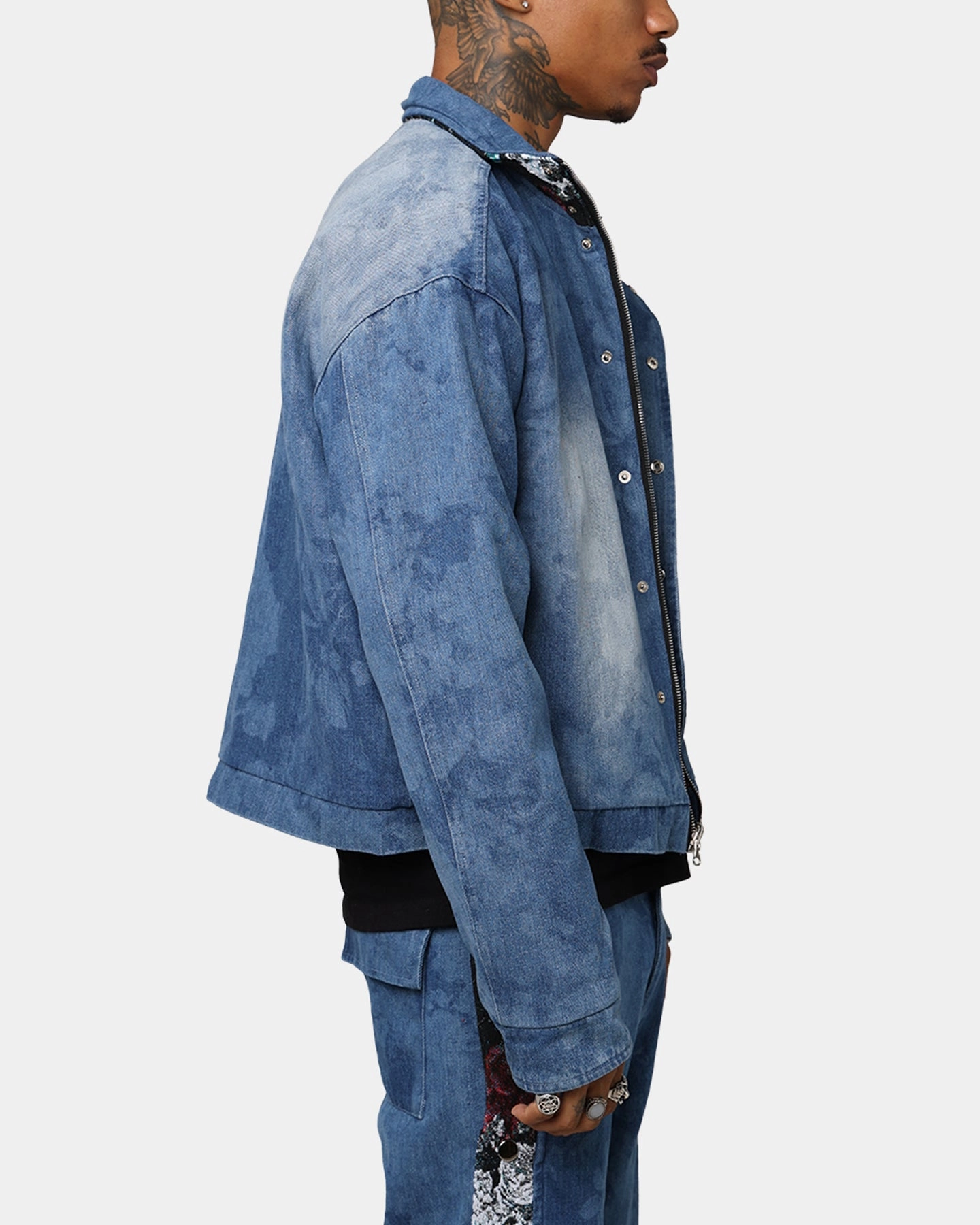 Soul By Am?? Gardener Reversible Jacket Denim Double Layer Closure