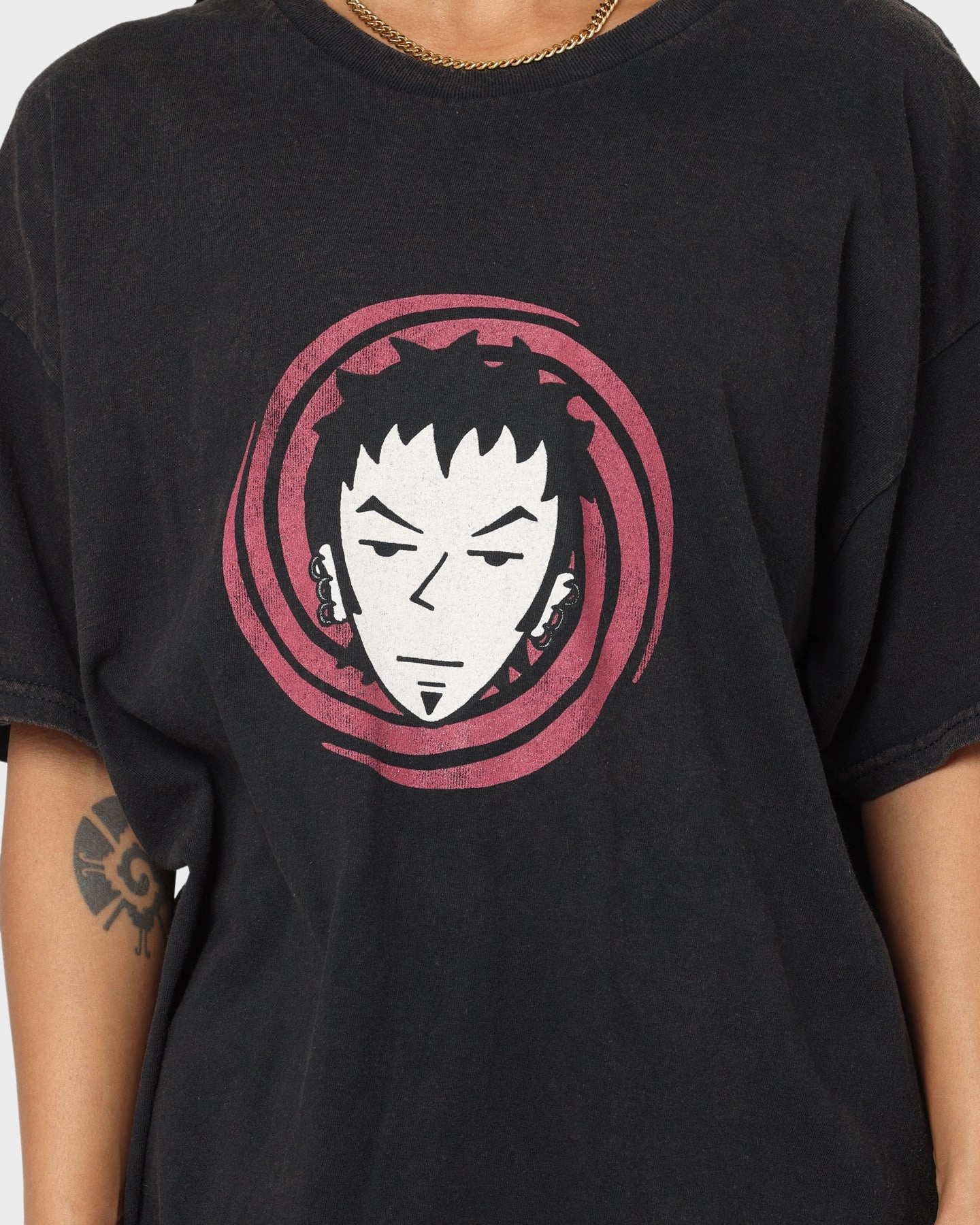 American Thrift X Daria Trent Lane Vintage T-Shirt Black Eco-friendly Street Outfit