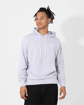 Saint Morta Classique Hoodie Grey Marle Slim Fit Cut