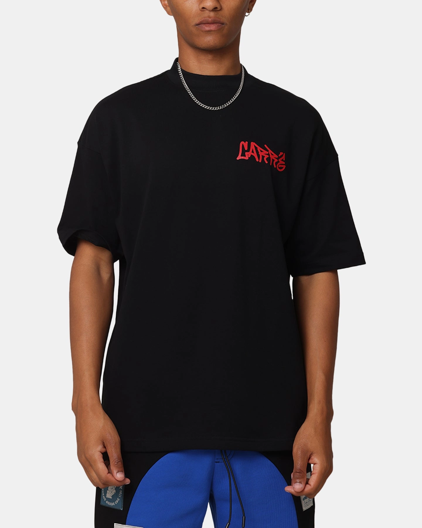 Carre Sonic Boxy T-Shirt Black Fade Resistant Print Wrinkle Free Fabric