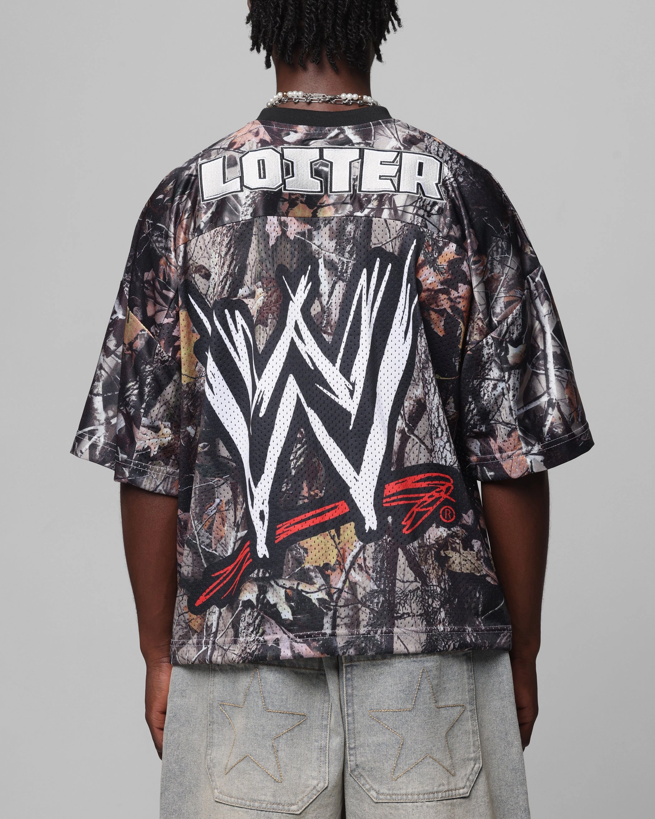 Casual Essentials Wear Everyday Style Loiter X WWE Stone Cold Training Jersey Real Tree Camo