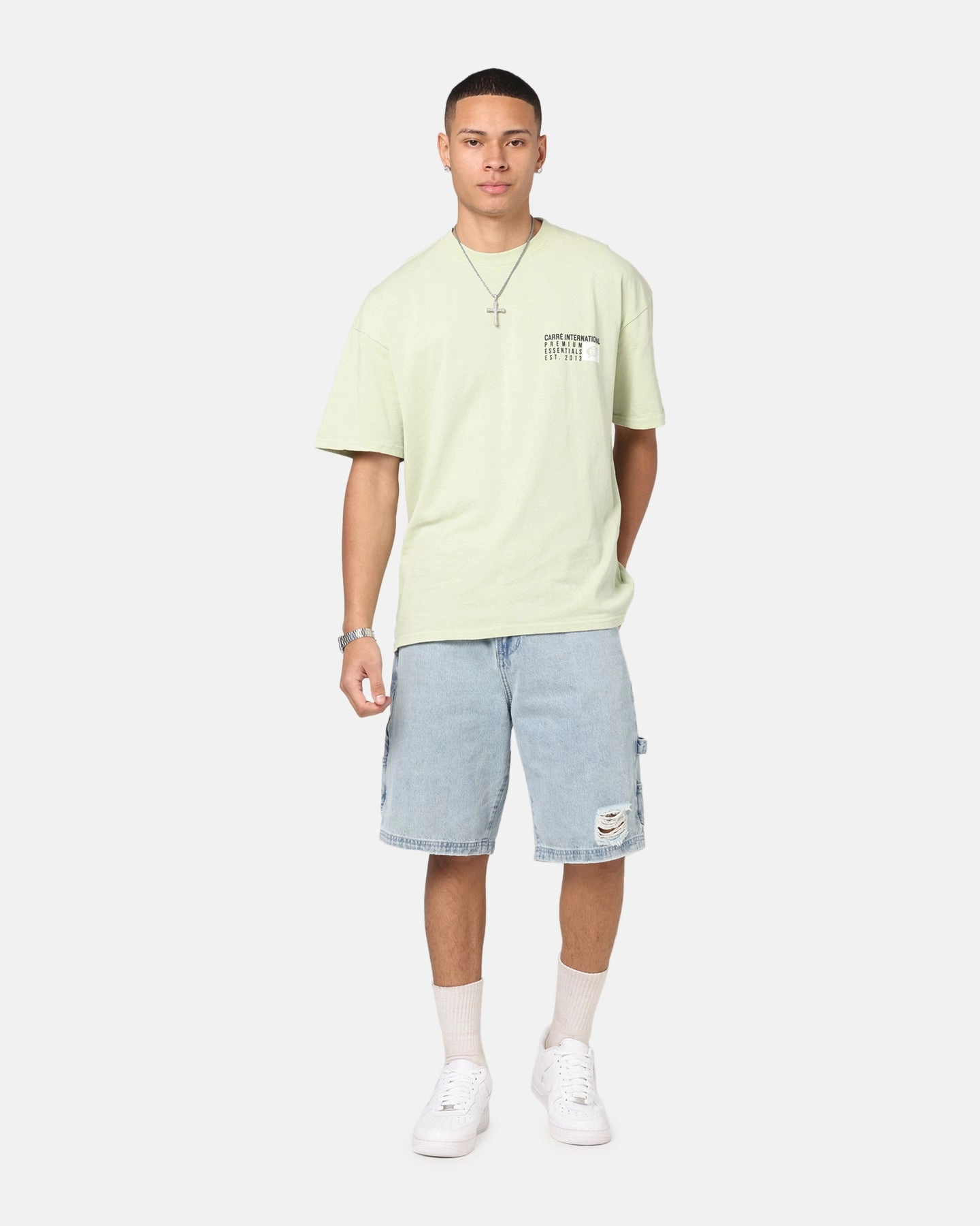 Carre C-Star Level T-Shirt Sage Comfortable clothing