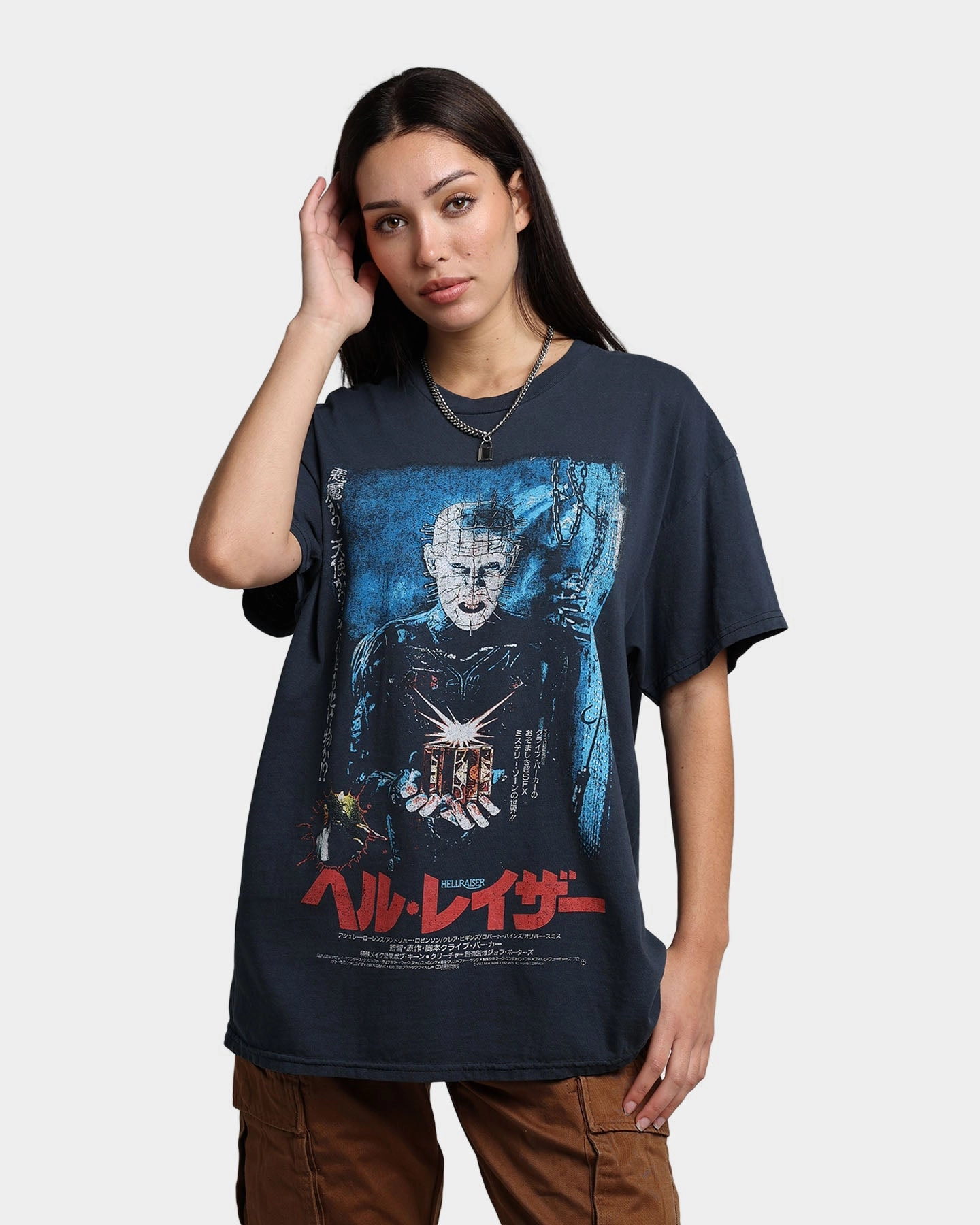 Flatlock stitching Casual everyday wear Grails Demon Vintage T-Shirt Vintage Wash