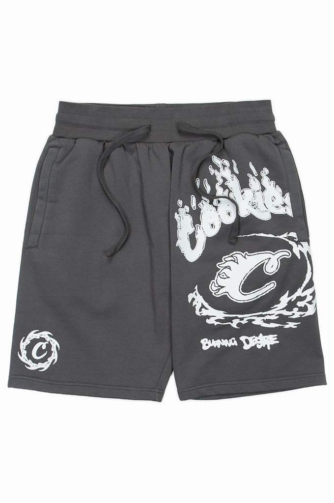 Cookies Slow Burn Pigment Dyed Sweatshorts Anti Friction Seams