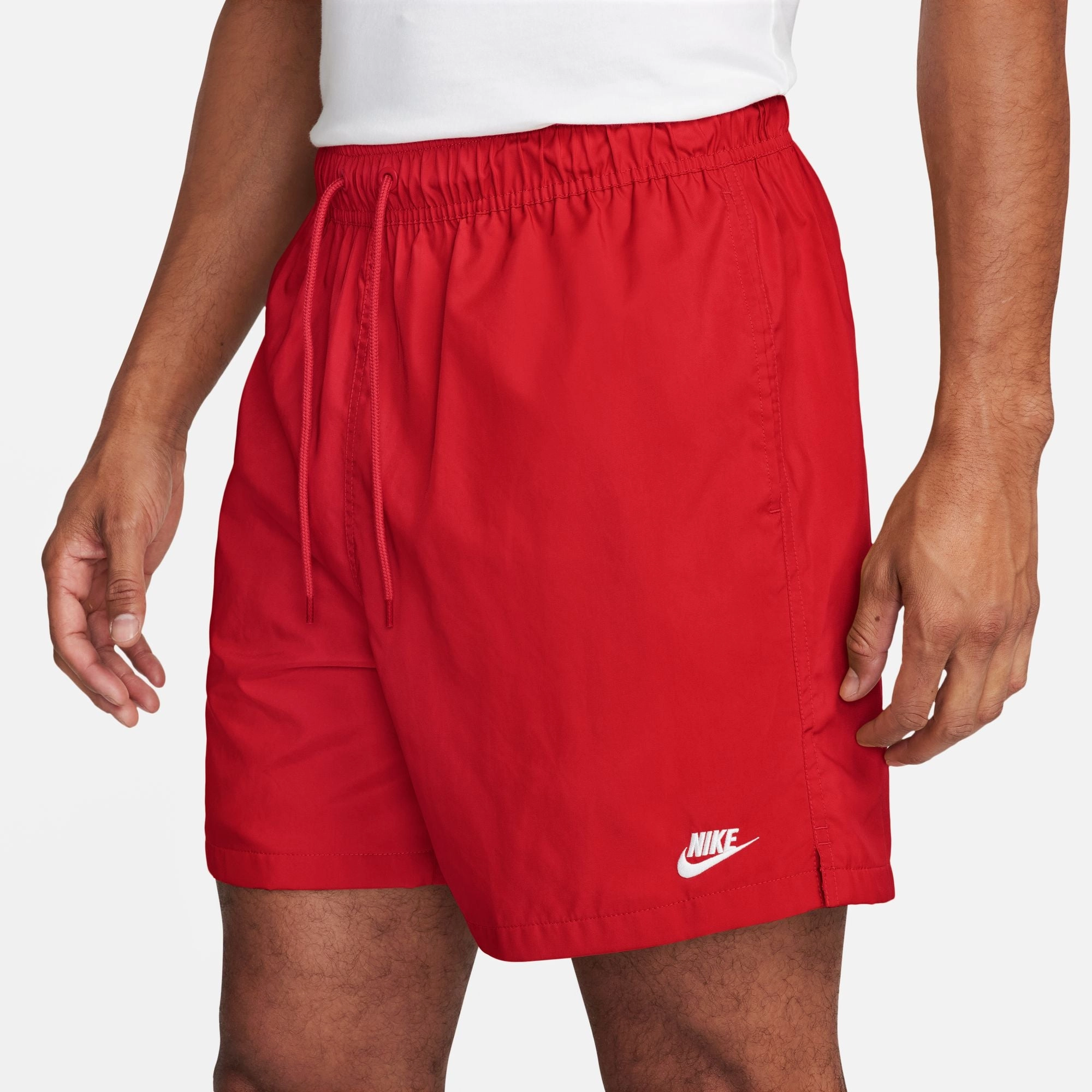 Nike Club Woven Shorts 'Red' mid-rise prom night