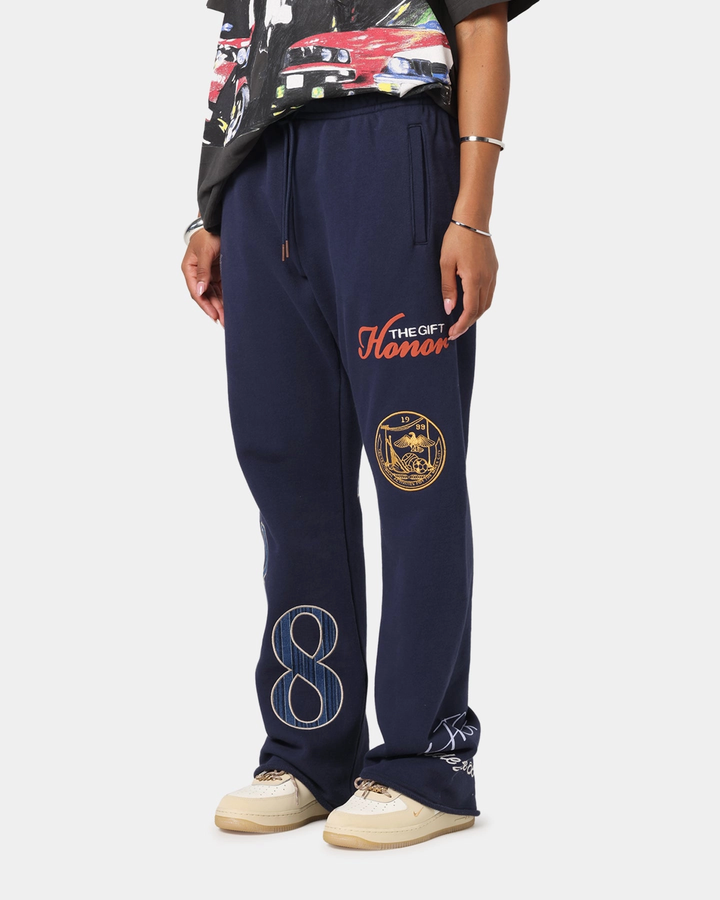 Honor The Gift 1988 Sweat Pants Navy Lounge-friendly Organic Cotton