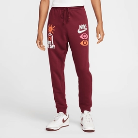 Nike Sportwear French Terry Sweatpants 'Dark Beetroot' Effortless Look