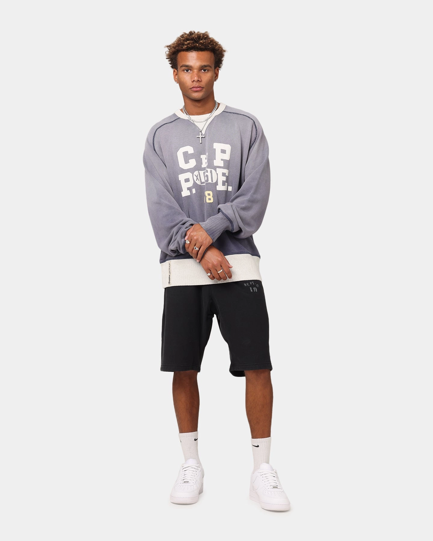 Champion 50's RW Fleece Shorts Black Hiking shorts Abrasion Defying Knee Patches