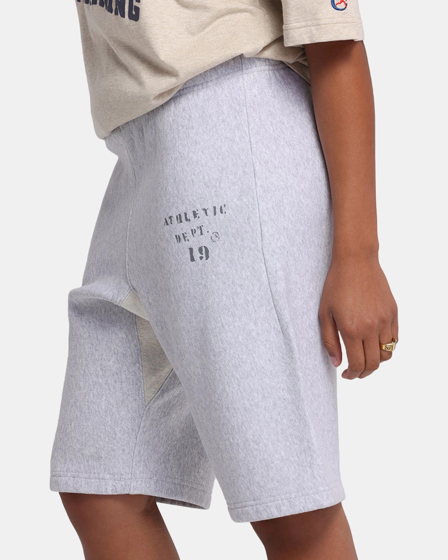 Chafe Resistant Edges Champion 50's RW Fleece Shorts Oxford Grey Heather