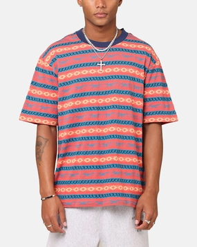 Striped Pattern Champion Chimayo Jacquard T-Shirt Sandrock