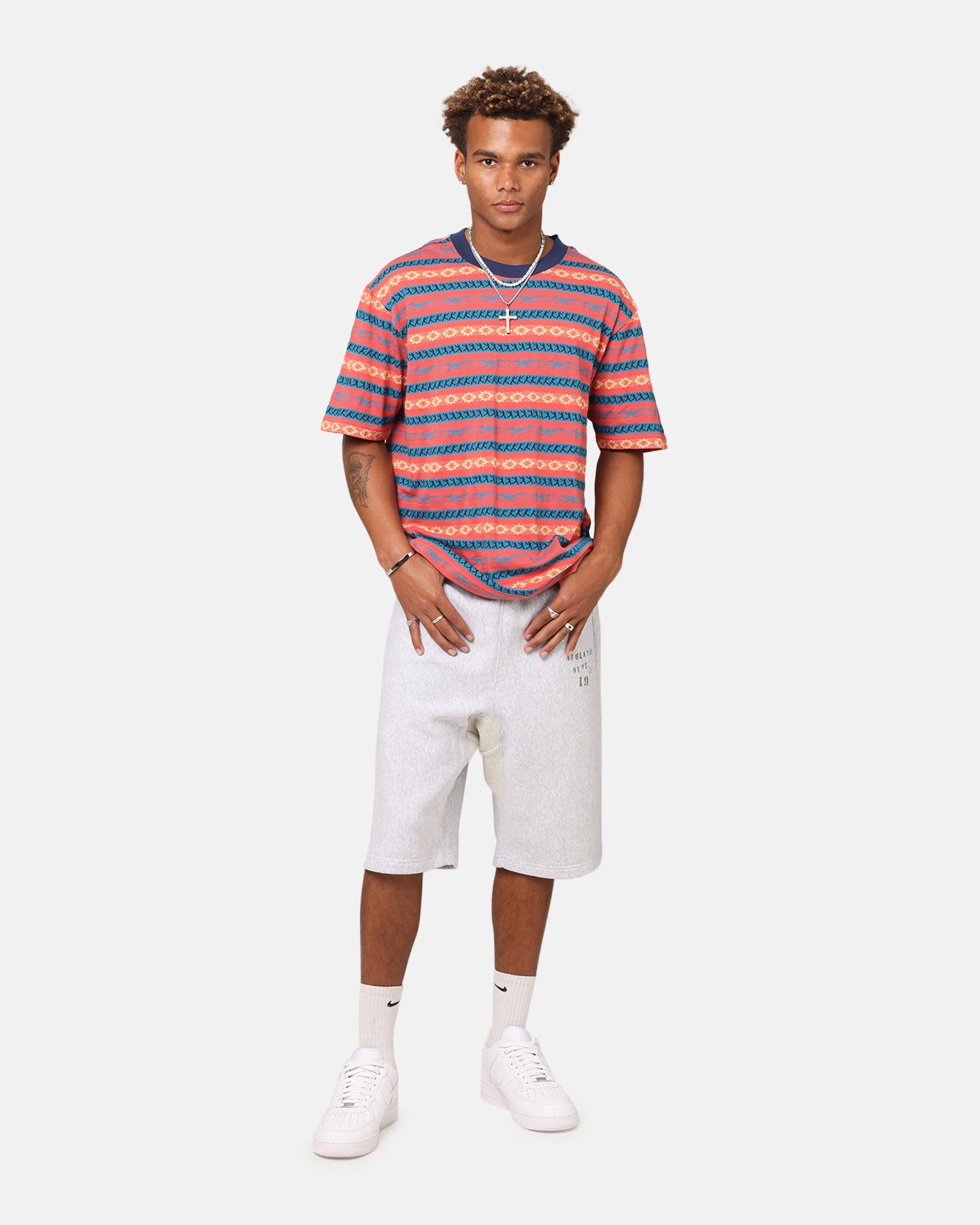 Simple Comfort Look Champion Chimayo Jacquard T-Shirt Sandrock