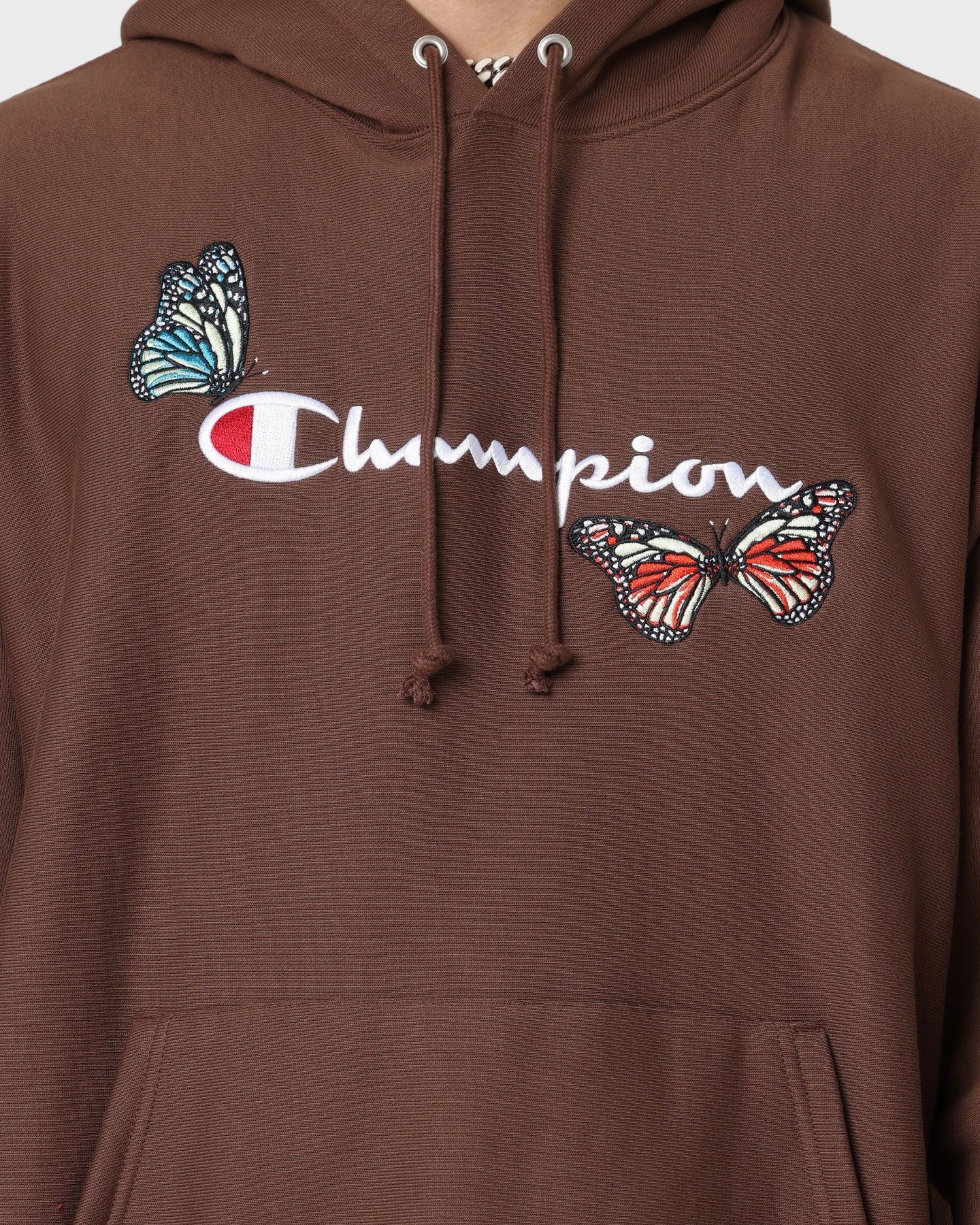 Breathable Material Champion Heritage Butterfly Embroidery Hoodie Coco Loco