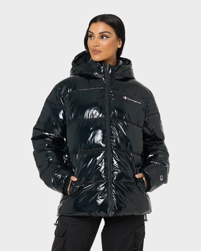 suitable for theater performances HiddenStorage Champion High Shine Puffer Jacket Black