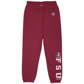 Light and Soft Soft Wearable Champion Infant/Toddler Seminole Logo/FSU Sweatpant - Garnet