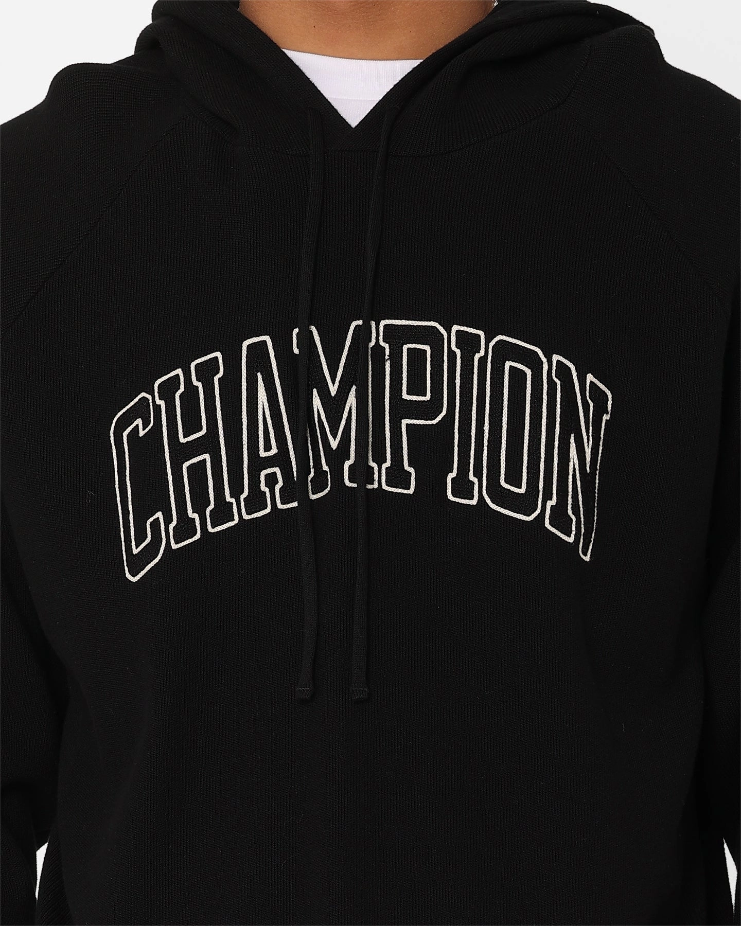 Champion LFS Knitted Hoodie Black Lightweight Waterproof