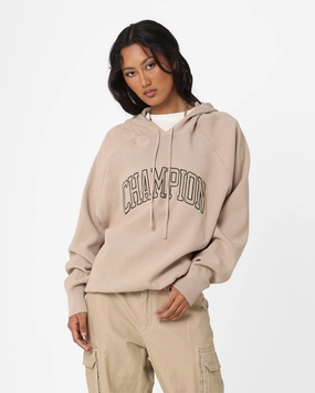 tag Champion LFS Knitted Hoodie Cafe Latte