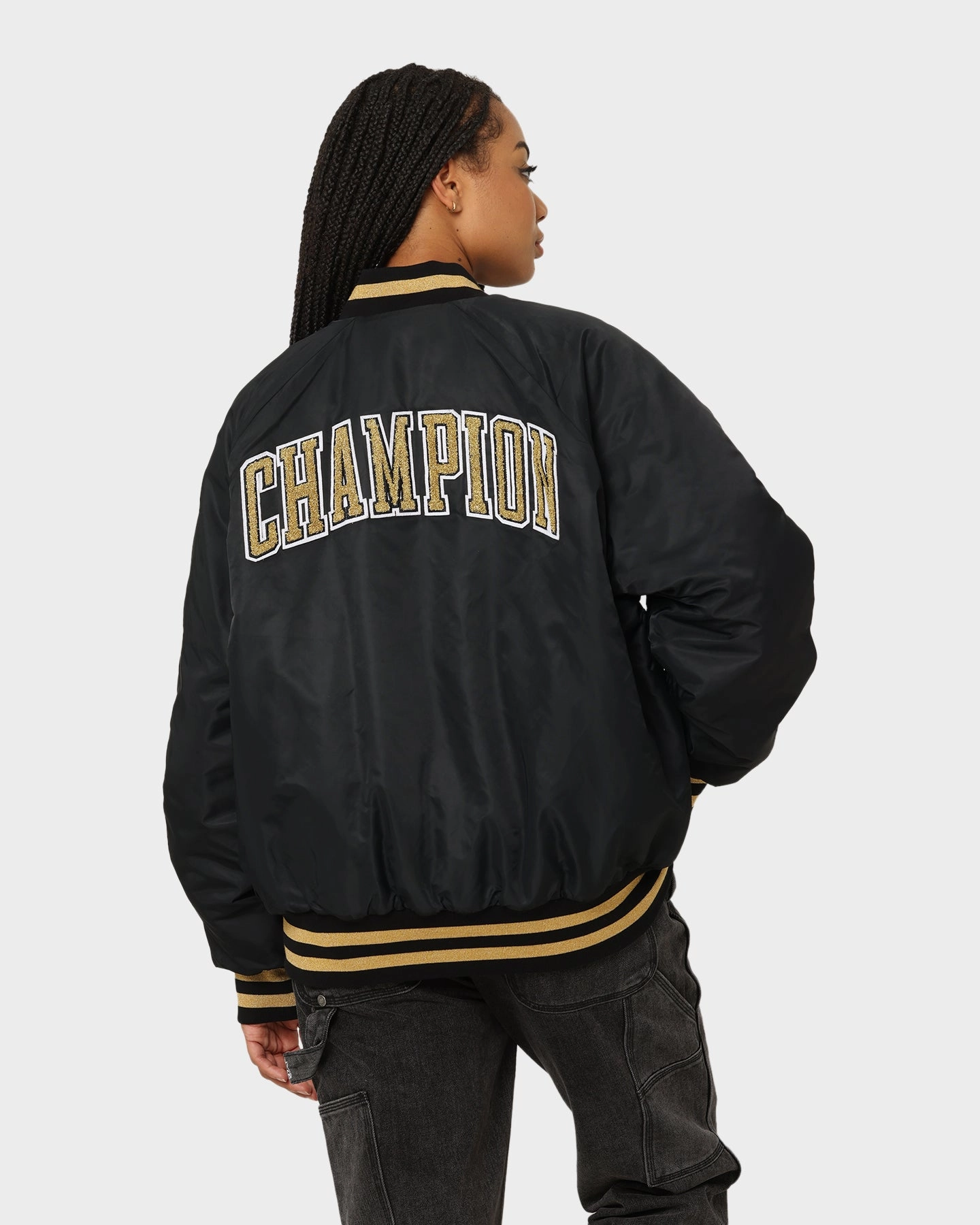 Champion LFS Letterman Jacket Black/Gold Multipurpose Utility Defend