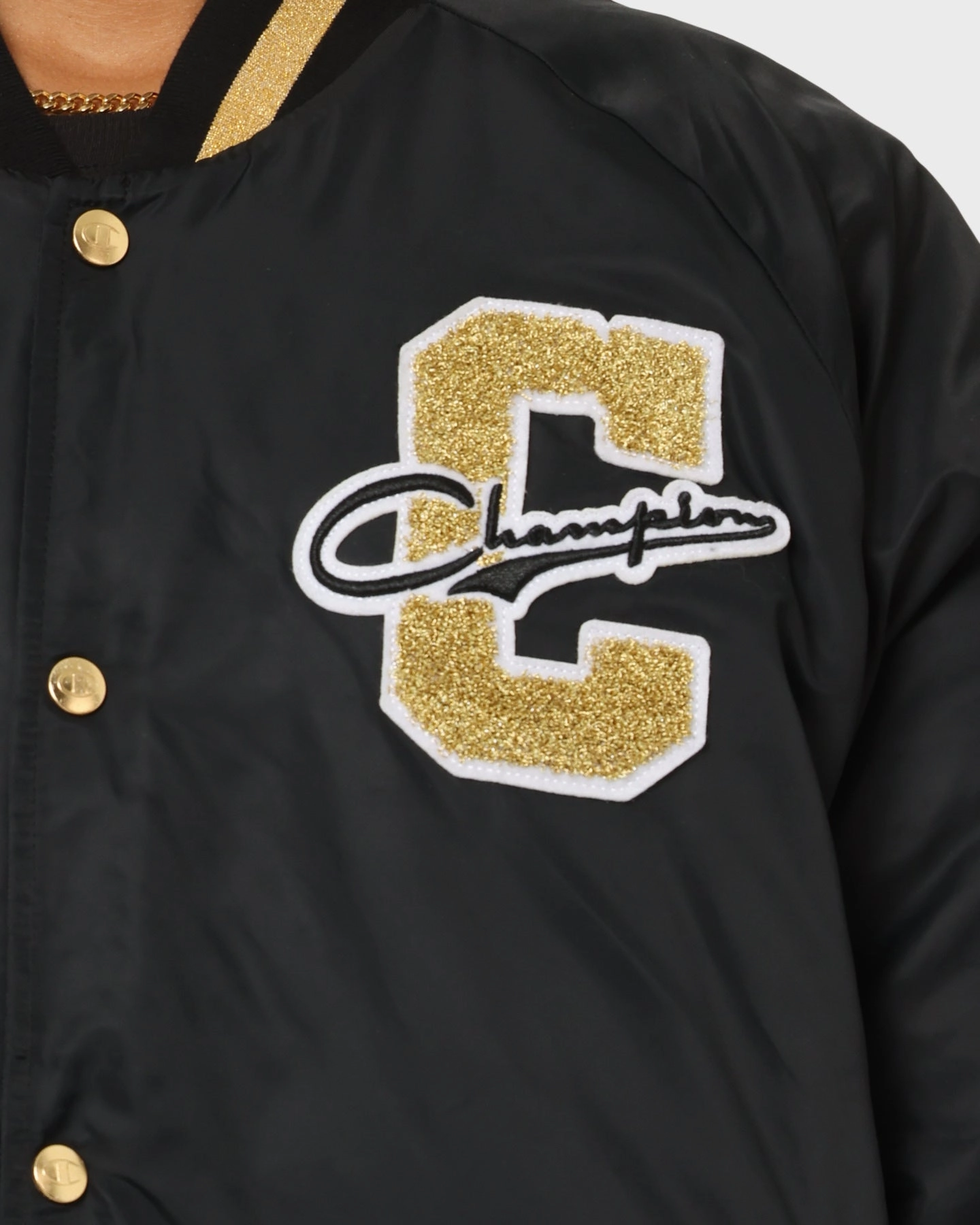 Outdoor Shield Champion LFS Letterman Jacket Black/Gold