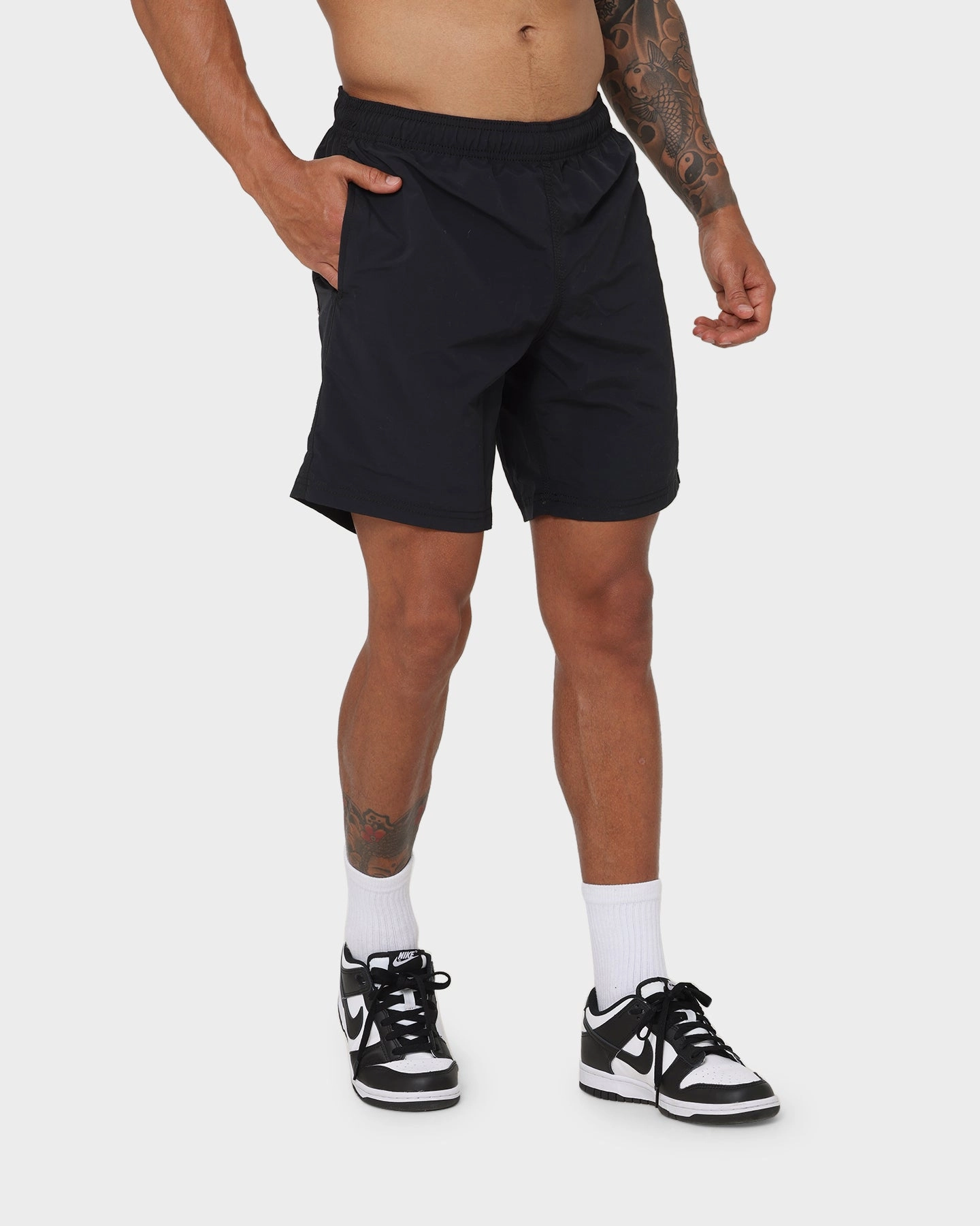 Lounge Ready Champion LFS Nylon Shorts Black/Gold