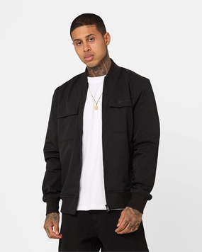 Noise Free Movement Champion Lifestyle Woven Bomber Jacket Black