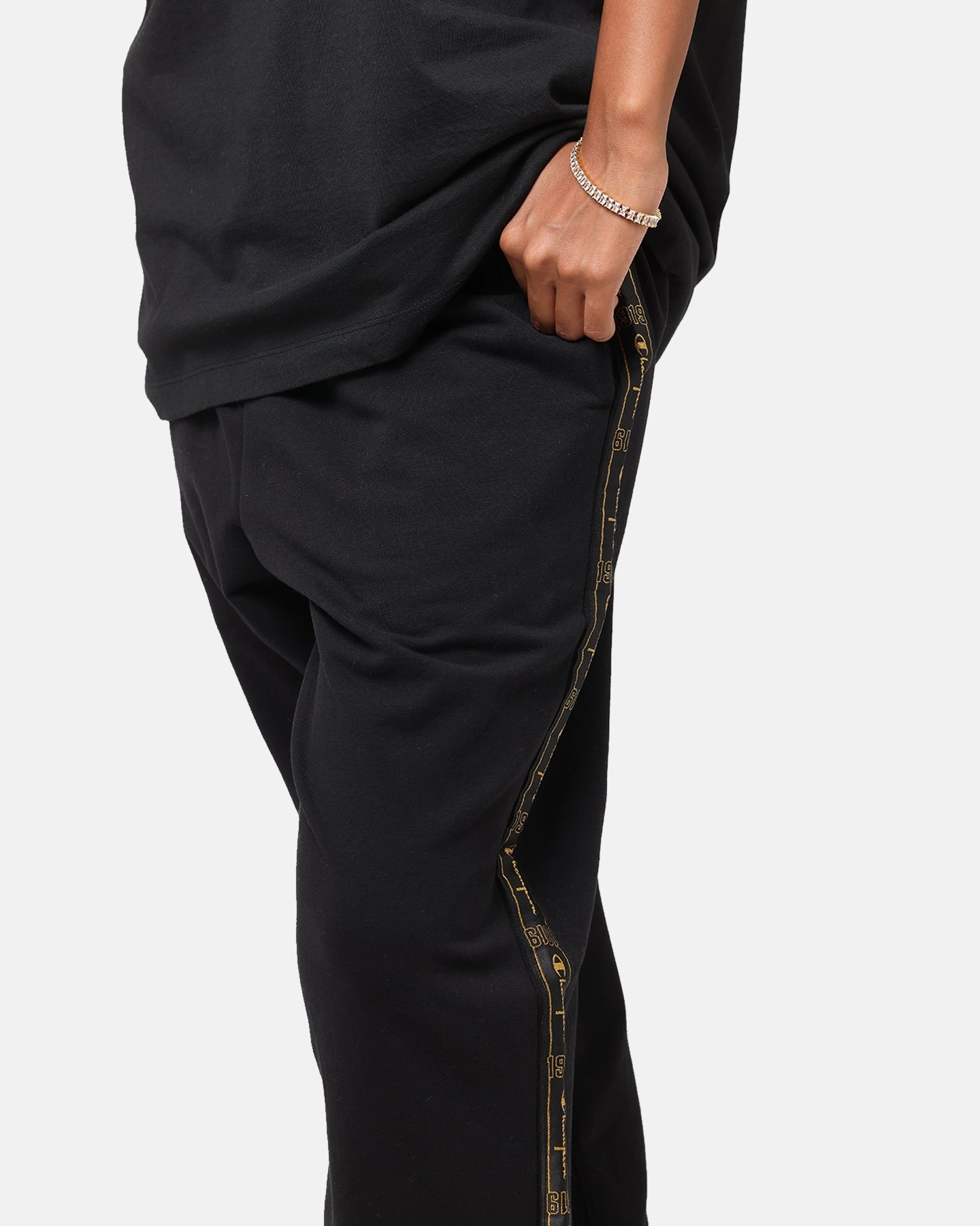 Champion Lux Taping Joggers Black Quick Pack