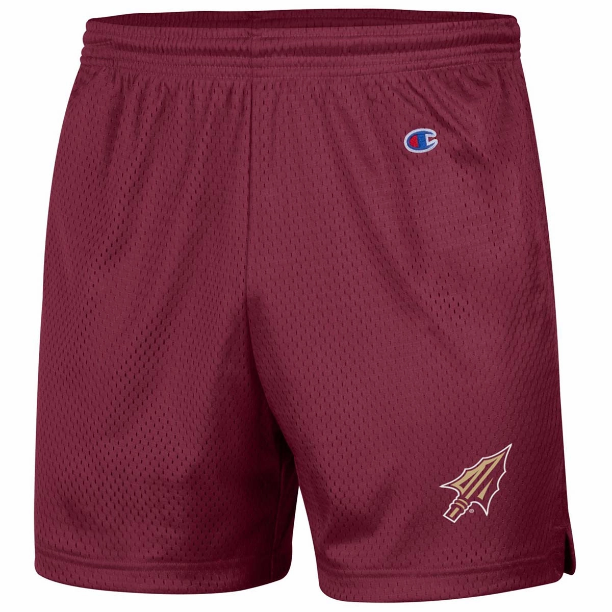 Flexible Activewear Champion Men's Arrowhead Logo 5" Mesh Short - Garnet