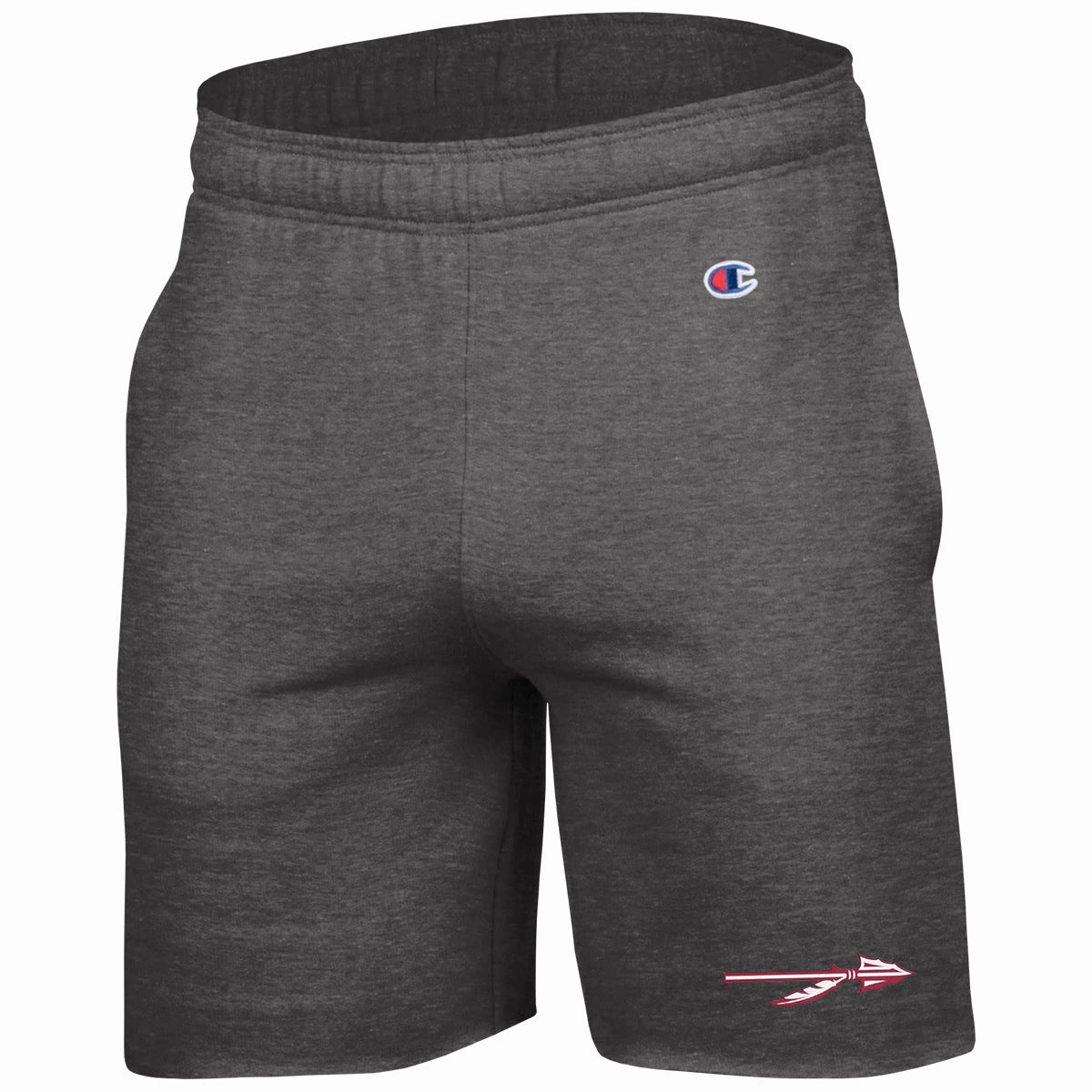 ResilientElasticBand Champion Men's Spear Logo 7" Fleece Short - Granite