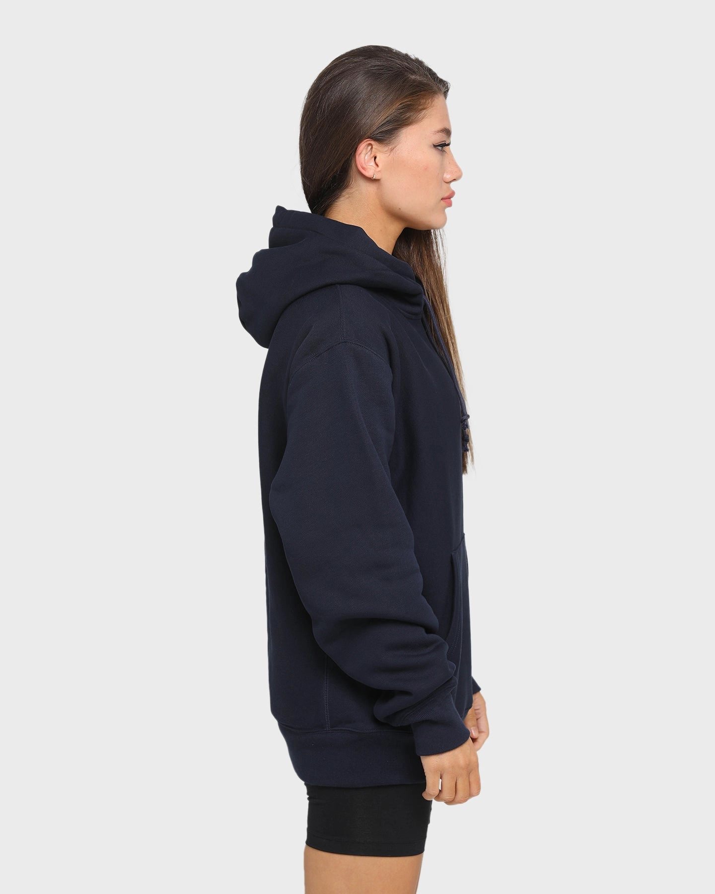 Champion Rev Weave Hoodie Navy Thank Motion Friendly