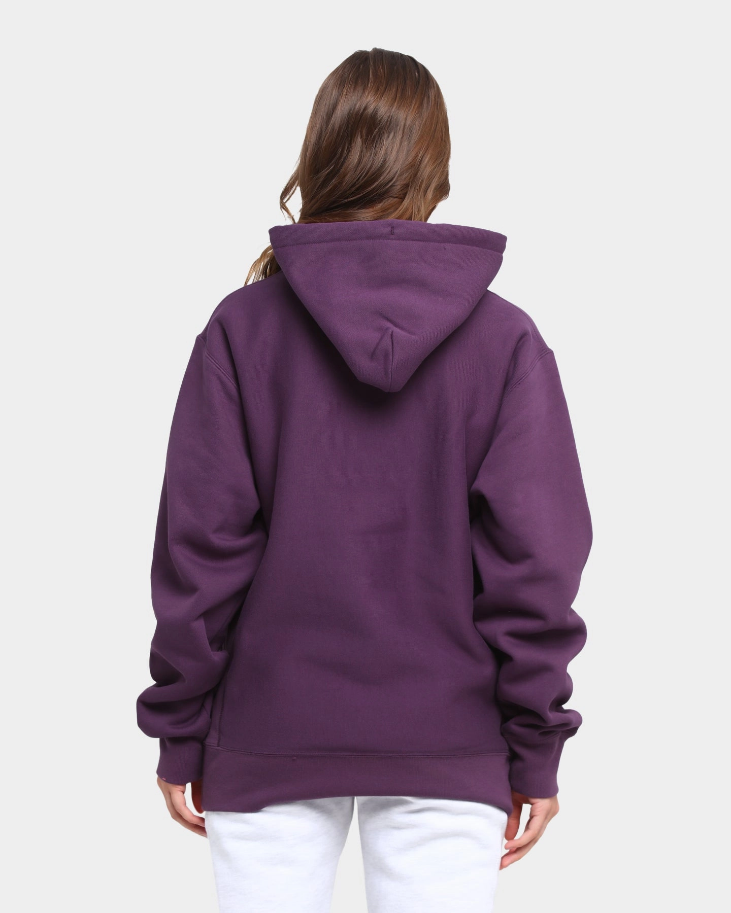 Champion Rev Weave Hoodie Purple suitable for solo travel Fashion Vibe