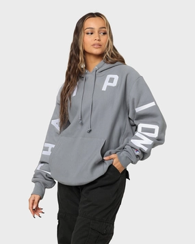 Pin Champion Reverse Weave Arch Logo Hoodie Calico Grey