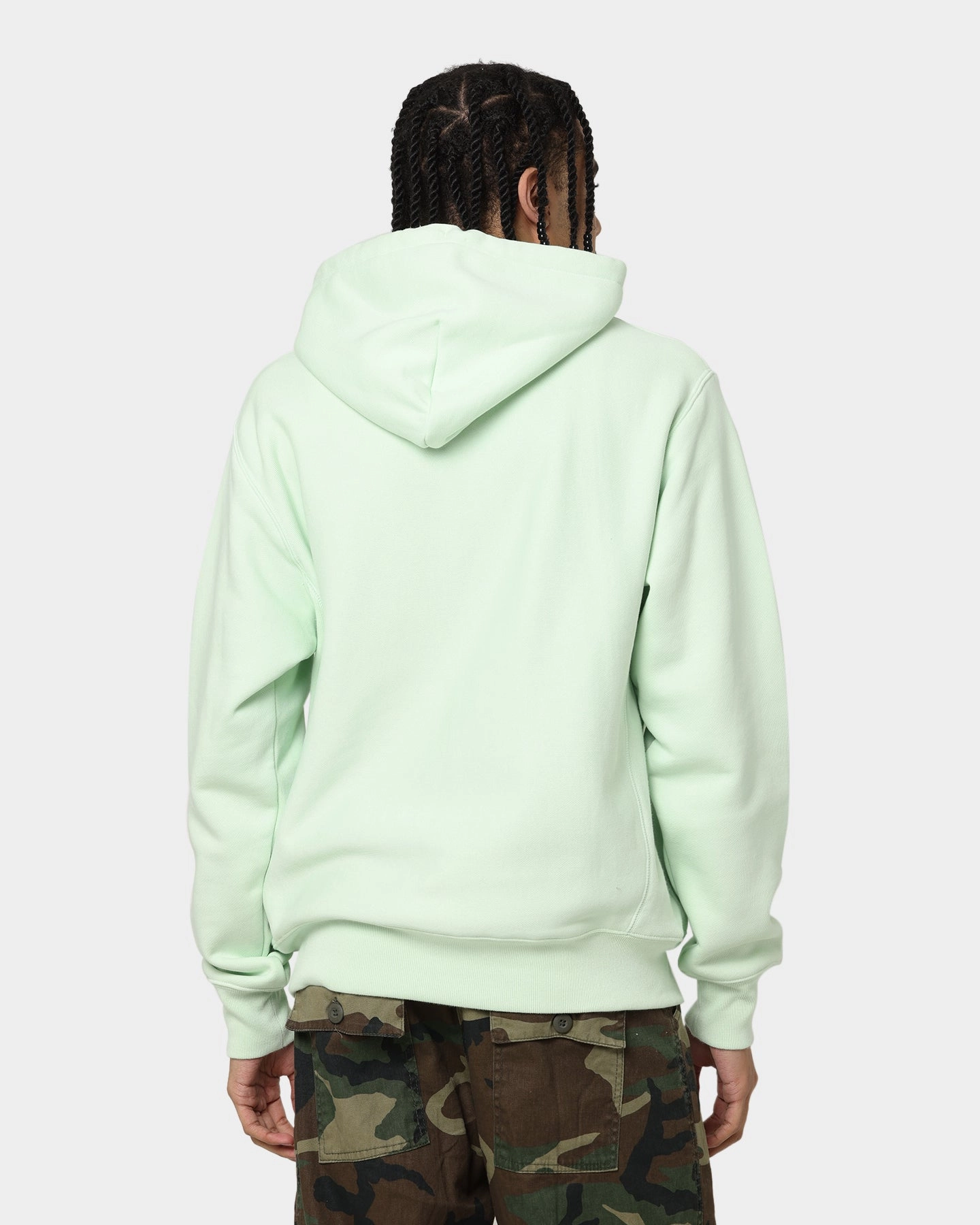 hypoallergenic material Champion Reverse Weave Arch Logo Hoodie Tuft Green